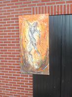 Schilderij modern geel oranjekleurig, Ophalen