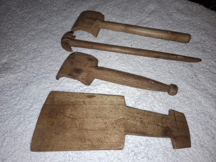 4 stuks oude botersrijkers, begin 1900, Antiek en Kunst, Curiosa en Brocante, Ophalen of Verzenden