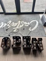 Logo OPEN illuminé en lettres d'aspect rouille !, Articles professionnels, Décoration d'intérieur, Enlèvement ou Envoi, Utilisé
