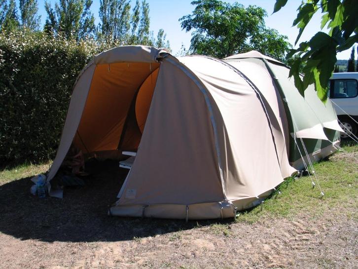 karsten tent -groen -300, Caravans en Kamperen, Tenten, tot en met 4, Gebruikt, Ophalen of Verzenden