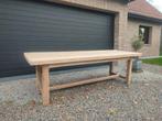 Authentieke boerentafel 2m45 massief eikenhout, Huis en Inrichting, Tafels | Eettafels, Eikenhout