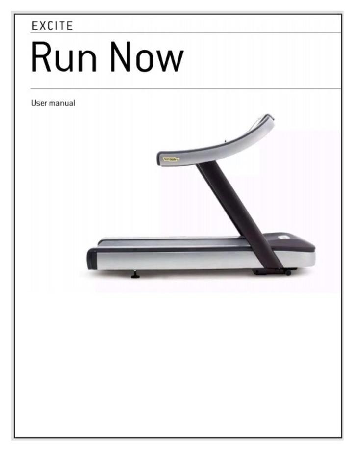Guide de l'utilisateur des tapis de course Technogym Run Now, Sports & Fitness, Équipement de fitness, Neuf, Autres types, Bras
