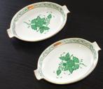 2 handgeschilderde asbakken van Herend porselein, Antiek en Kunst, Antiek | Porselein, Ophalen of Verzenden