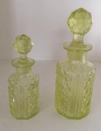 Scailmont uranium flesjes, Antiquités & Art, Antiquités | Verre & Cristal, Enlèvement
