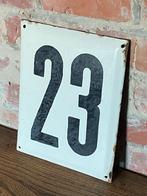 Emaille bordje nummer “23”, Antiek en Kunst, Antiek | Email, Ophalen of Verzenden