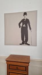 Cadre toile tendue Charlie Chaplin, Maison & Meubles, Enlèvement