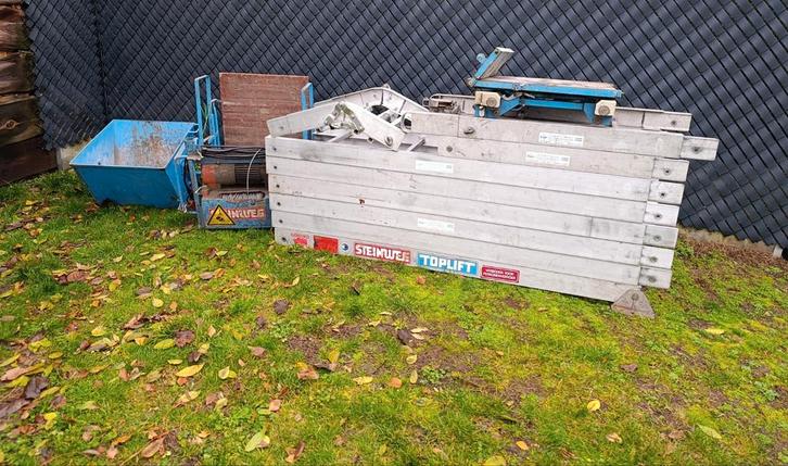 ladderlift DAKLEGGERSLIFT simplex, pannenlift 14,5 m, Doe-het-zelf en Bouw, Bouwliften, Gebruikt, Bouwlift, Ophalen