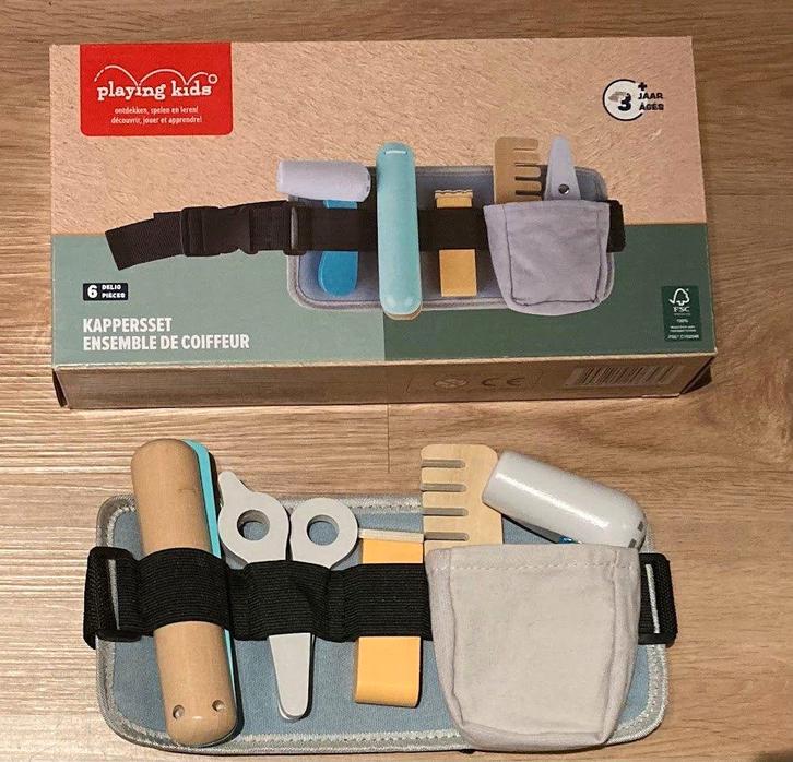 Houten kappersset, Kinderen en Baby's, Speelgoed | Educatief en Creatief, Ontdekken, Ophalen
