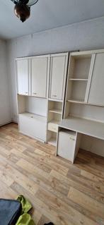 Slaapkamerkast met bureau, Ophalen, Gebruikt, Met hangruimte, 200 cm of meer