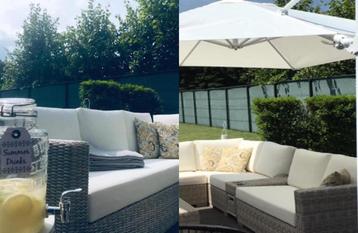 Lounge, Osier, Enlèvement, Utilisé, Sets de jardin