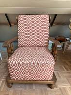 Vintage zetel met leuke print, Huis en Inrichting, Fauteuils, Ophalen of Verzenden, Gebruikt