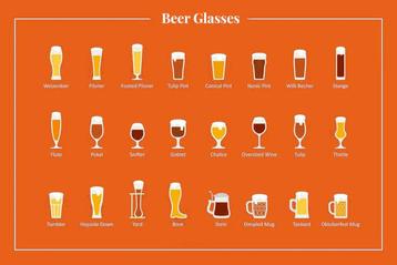 Verschillende bierglazen(zie lijst) beschikbaar voor biedingen