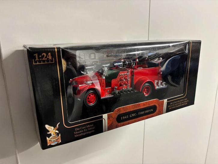 Camion de pompiers GMC Yat Ming 1:24 1941, Hobby & Loisirs créatifs, Voitures miniatures | 1:24, Neuf, Enlèvement
