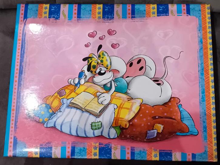 Diddl 80 vierkante blaadjes nummer 47 in schrijfwarenbox, Verzamelen, Diddl, Nieuw, Papier, Kaart of Schrift, Diddl, Ophalen of Verzenden