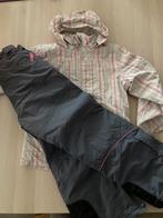 Skibroek en jas - grijs roze wit maat 146 - 152, Ophalen of Verzenden, Gebruikt, Broek