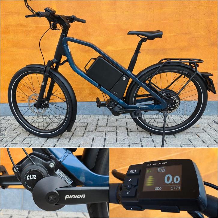 Klever X-speed pinion 1200Wh met 1700km! 2023 speedpedelec, Fietsen en Brommers, Elektrische fietsen, Zo goed als nieuw, 50 km per accu of meer