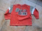 Oranje longsleeve met opschrift, maat 92, Gebruikt, Ophalen of Verzenden, Shirt of Longsleeve