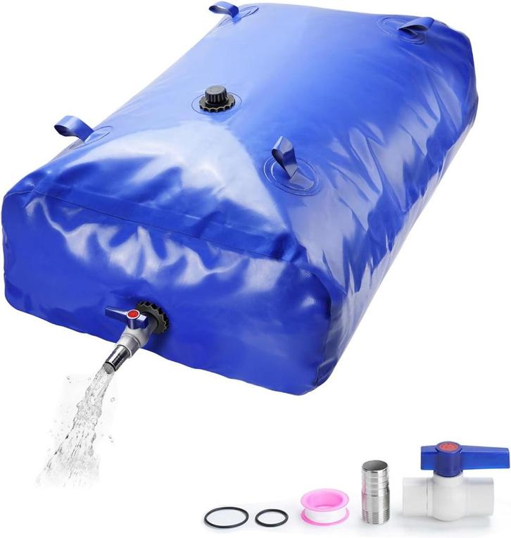 Watercontainer Draagbare 540L Waterzak Met PVC-Kogelkraan, Tuin en Terras, Regentonnen, Nieuw, Met kraantje, Ophalen of Verzenden