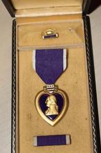 cœur violet avec nom et boîte, Armée de terre, Enlèvement ou Envoi, Ruban, Médaille ou Ailes