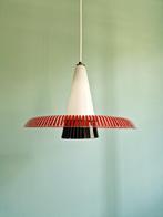 Glazen hanglamp uit het midden van de eeuw, jaren 50-60, Gebruikt, ..., Ophalen of Verzenden, Glas