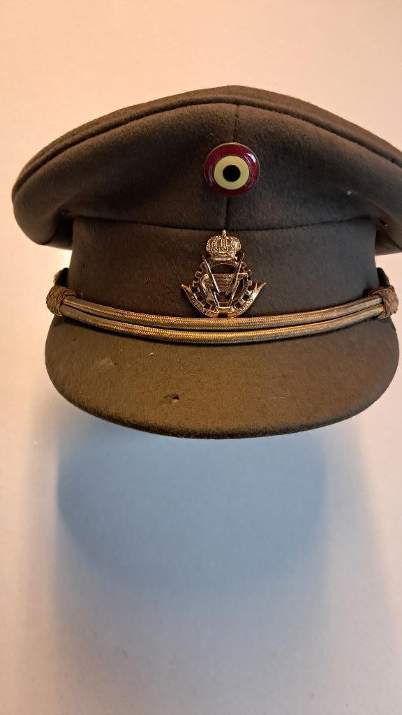 BELGIQUE - ABL - KEPI OFFICIER LOGISTIQUE - 1962, Ophalen of Verzenden, Landmacht, Helm of Baret