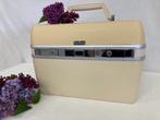 Vintage Beautycase - DelSey - Made in Paris - Jaren '60, Beige, Gebruikt, Met spiegeltje(s), Ophalen of Verzenden