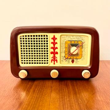 VINTAGE SPAANSE BUIZENRADIO ONDINA R-145 1950 ZELDZAAM RADIO beschikbaar voor biedingen