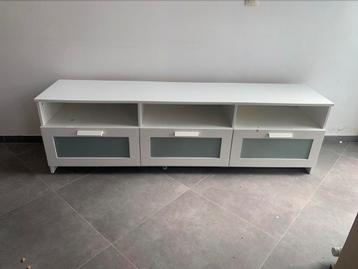 Meuble TV blanc BRimnes beschikbaar voor biedingen