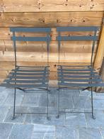 Bistro, tuinstoelen (roestvrij) antracietkleurig, Ophalen, Zo goed als nieuw