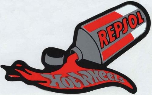 Repsol Hot Wheels sticker #3, Motos, Accessoires | Autocollants, Envoi