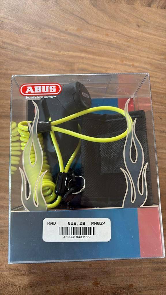 Abus remschijfslot slot motor bromfiets, Motoren, Accessoires | Sloten, Zo goed als nieuw, Ophalen