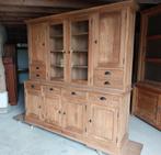 Showroommodel Teak Buffetkast 210 cm, Huis en Inrichting, Kasten | Buffetkasten, Ophalen, 200 cm of meer, Glas, Zo goed als nieuw