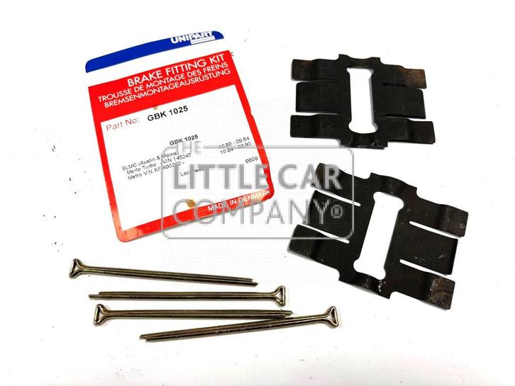 Brake Pad Clips voor 4-zuiger Remklauwen , mini , metro, Auto-onderdelen, Remmen en Aandrijving, Mini, Oldtimer onderdelen, Overige automerken