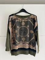 Julie Mode kaki pull met print, Kleding | Dames, Julie Mode, Maat 46/48 (XL) of groter, Ophalen of Verzenden, Zo goed als nieuw