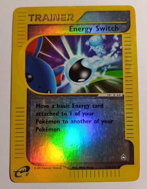 Pokémonkaart Energy Switch Aquapolis 120/147 Reverse Holo, Hobby & Loisirs créatifs, Jeux de cartes à collectionner | Pokémon
