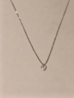 Twice as nice sterling silver 925 ketting met hartje., Handtassen en Accessoires, Ophalen of Verzenden