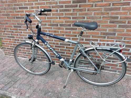 herenfiets Oxford reflexbike blauw/grijs, Fietsen en Brommers, Fietsen | Heren | Herenfietsen, Gebruikt, Overige merken, 49 tot 53 cm