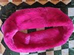 Dubbelzijdig roze minkbont sjaal -kraag, geschoren, Ophalen of Verzenden, Zo goed als nieuw, Roze
