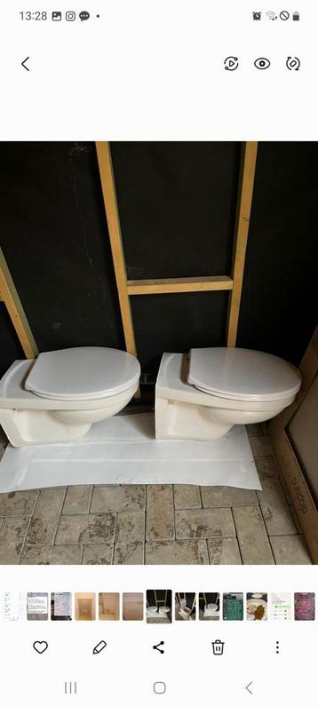 Twee hangtoiletten, Enlèvement, Neuf