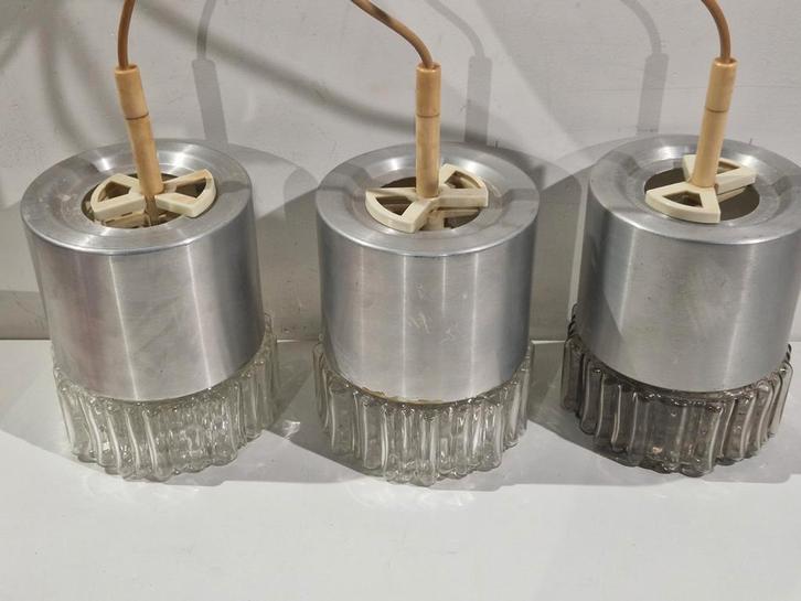 Staff leuchten  hanglampen , 3  beschikbaar,  bubbelglas, Huis en Inrichting, Lampen | Plafondlampen, Zo goed als nieuw, Glas