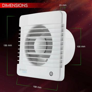 Vents 100 Silenta-MTH Afzuiging, stille badkamerventilator beschikbaar voor biedingen
