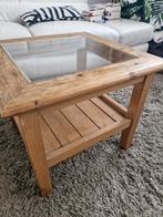 Vierkante loungetafel met een zijkant van 55 cm., Ophalen, Gebruikt, Grenenhout