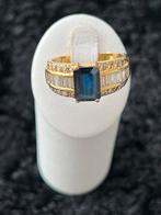 gouden ring met briante en stenen, Verzenden
