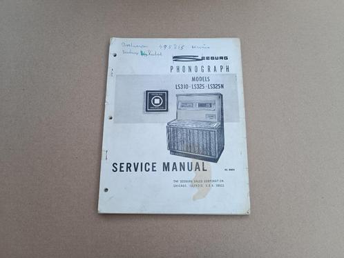 Service Manual Seeburg LS3 (1969) jukebox, Verzamelen, Automaten | Jukeboxen, Seeburg, Verzenden