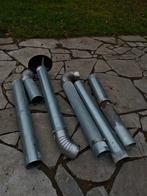 Rookgasafvoerbuizen buizen, bochten, beugels 130mm, Doe-het-zelf en Bouw, Ophalen, Overige materialen, Gebruikt, Overige typen