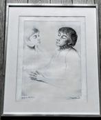 Roland Devolder - ets "koppel" - ex. vd kunstenaar/kader, Antiek en Kunst, Ophalen of Verzenden