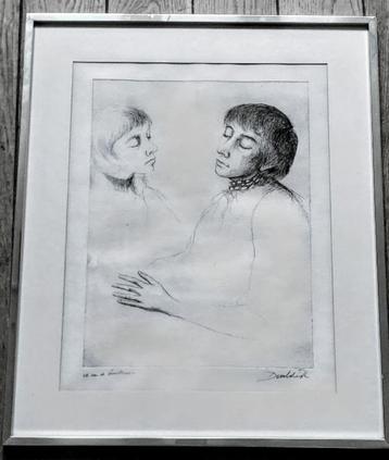 Roland Devolder - ets "koppel" - ex. vd kunstenaar/kader beschikbaar voor biedingen