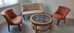 Vintage sofa fauteuils en salontafel, Ophalen