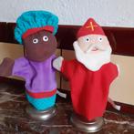 Sinterklaas en zwarte Piet handpoppen poppenkastpoppen, Diversen, Sinterklaas, Ophalen of Verzenden, Zo goed als nieuw