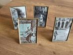 Lot van 4 fotolijstjes met bol glas, Antiek en Kunst, Ophalen of Verzenden
